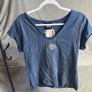 Harley-Davidson Blue Women's Top
